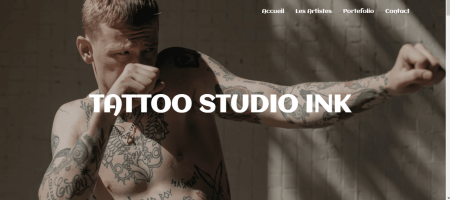 Site démo Tattoo Studio Ink
